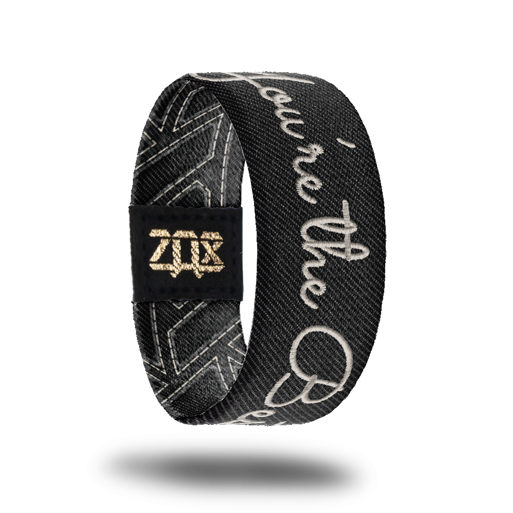 Inside Design of You’re the Best: black design with stitched text ‘You’re the Best’