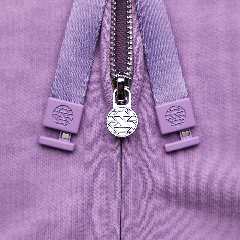 StringSwap Zip Hoodie - Orchid Purple