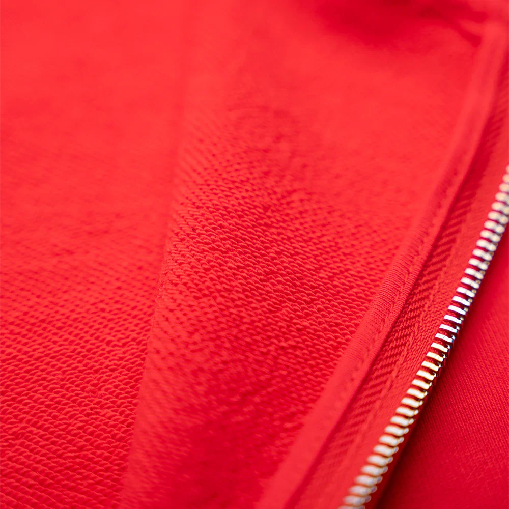 StringSwap Zip Hoodie - Crimson Red