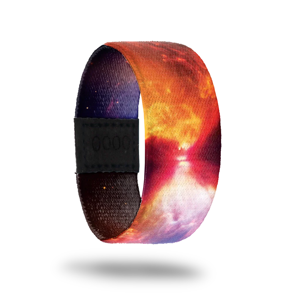 Part of the Nebula collection. Bright orange, pink and purple galaxy image.
