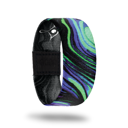 Amaze-Sold Out-ZOX - This item is sold out and will not be restocked. Black, neon green and purple swirls all over. Inside is all black and says Amaze. 