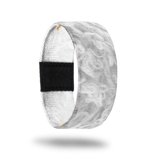 Authentic-Sold Out-ZOX - This item is sold out and will not be restocked. Light grey strap with white smoke design on top. Inside is solid white and says Authentic. 