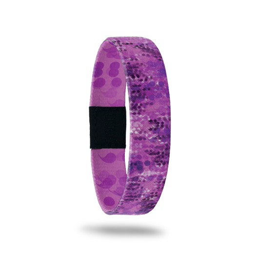 Outside Design of Continue: varying purple tones of semicolons overlaying each other