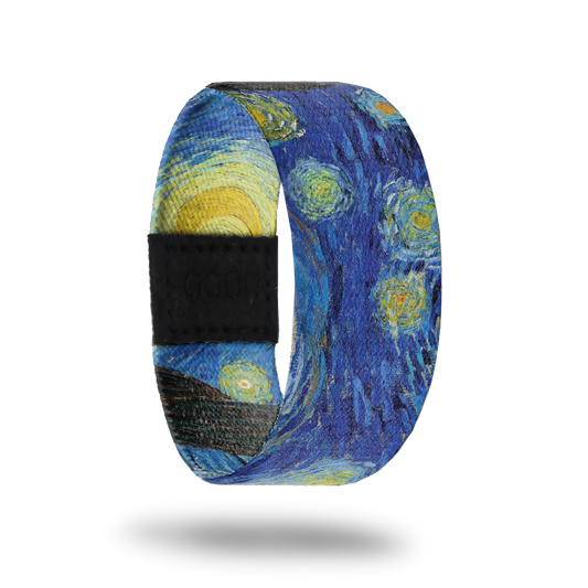Outside design for Starry Night. From the painting Starry Night by Vincent Van Gogh the blue sky and the yellow stars and moon