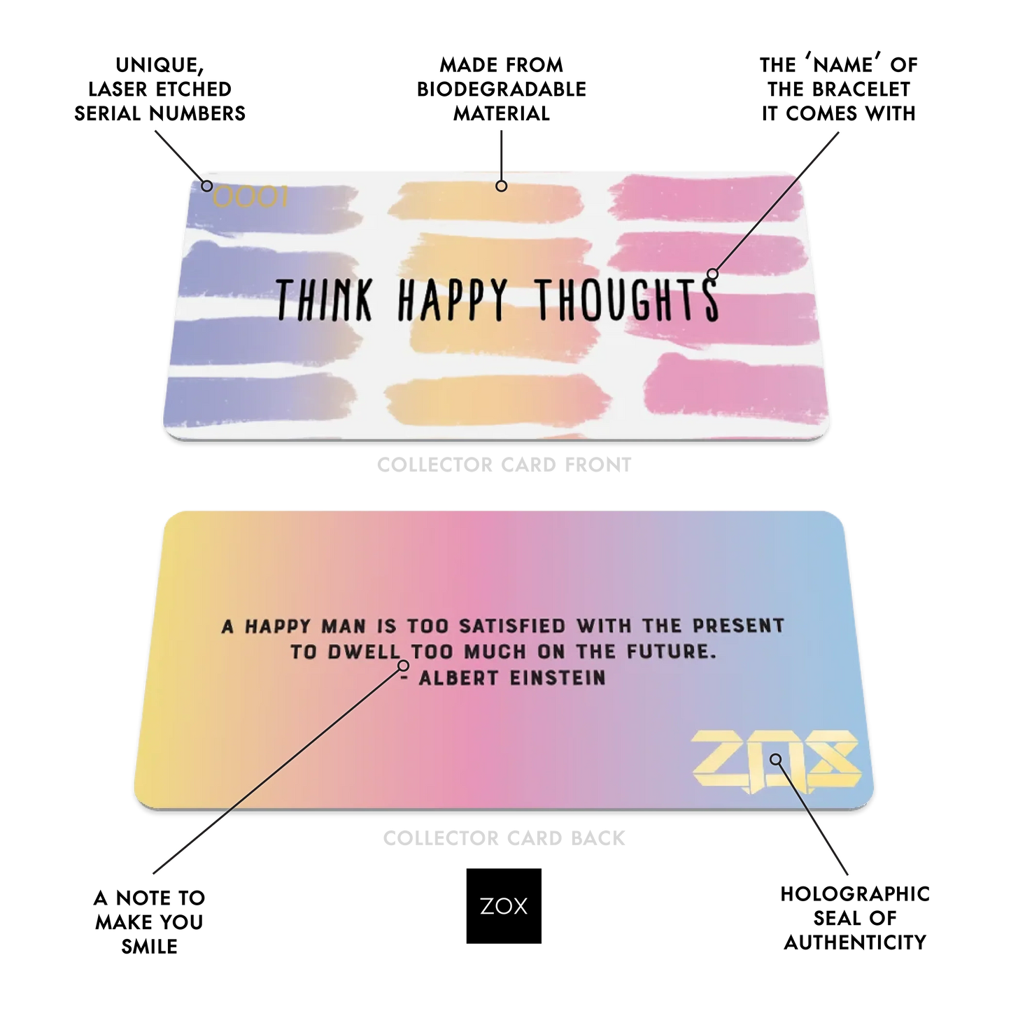 Think Happy Thoughts Bracelet