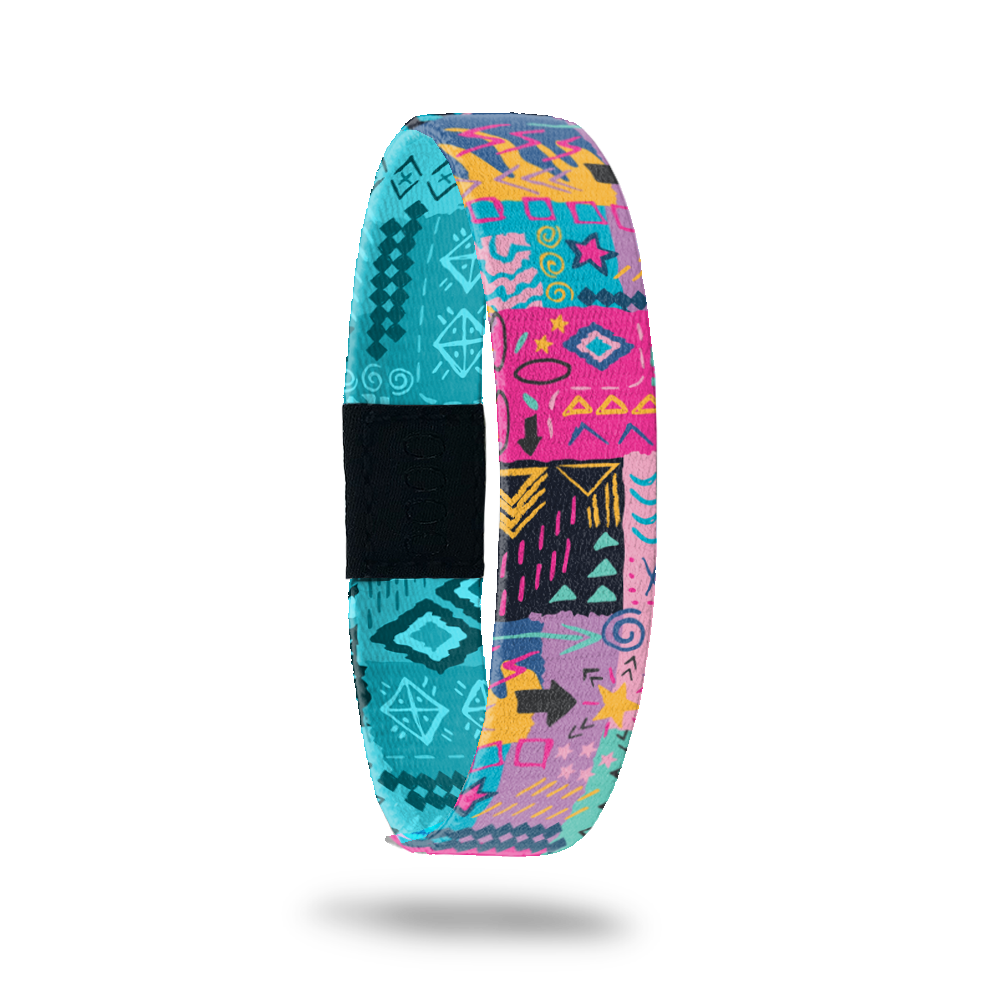 Product photo of outside design of live with joy with hand drawn geometric and abstract art