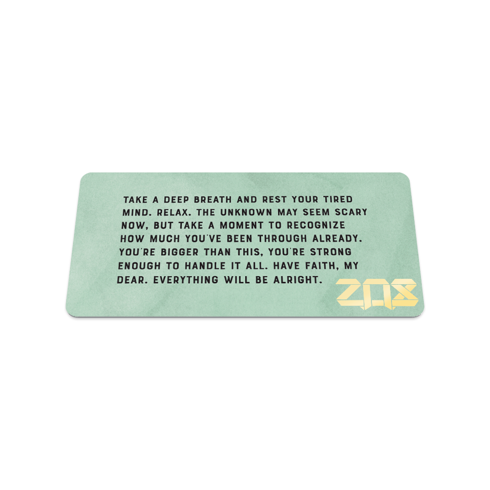 Today I Will Not Worry-Sold Out - Singles-ZOX - This item is sold out and will not be restocked.